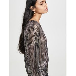 NWT Ramy Brook Dori Metallic top size Small
